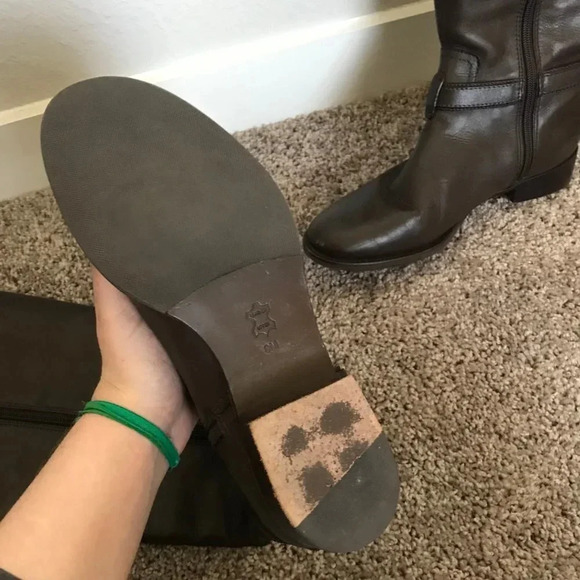 Tory Burch Brown Bristol Riding Boots - Picture 5 of 7